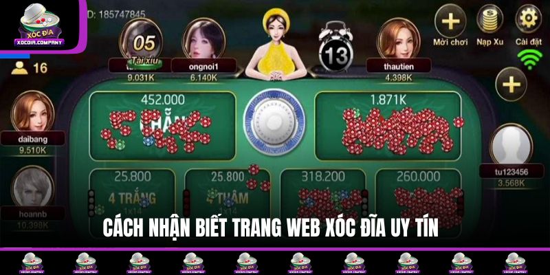 Cách nhận biết trang web xóc đĩa uy tín