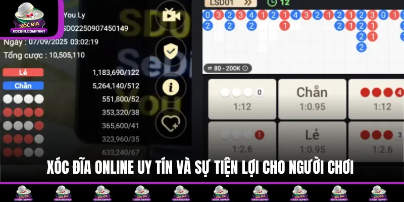 Những tiện lợi khi chơi xóc đĩa online uy tín